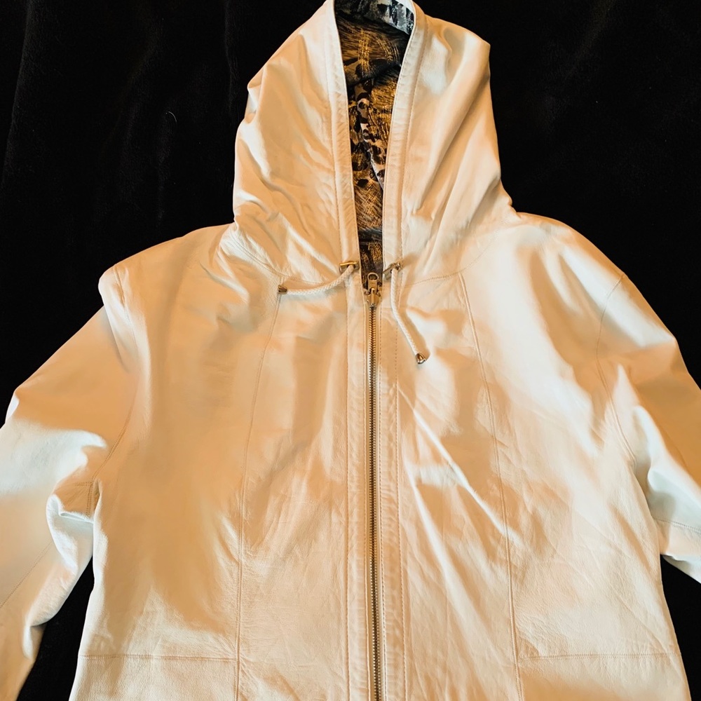 Genuine reversible leather jacket